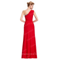 Grace Karin Fashion Split Design Red Party Kleider Eine Schulter Lange Abendkleid Patterns CL6275